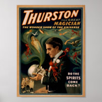 Thurston's, 'Do the spirits come back?' Retro Thea Posters