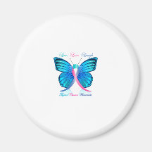 Thyroid Butterfly- Live Love Laugh Fridge Magnets