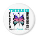 Thyroid Cancer  Awareness Butterfly magnets