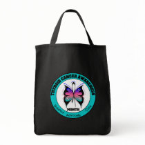 Thyroid Cancer Awareness Month Circular Butterfly bags