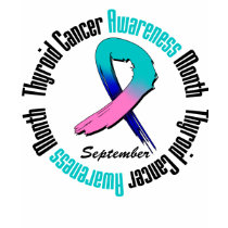 Thyroid Cancer Awareness Month Circular Ribbon t-shirts