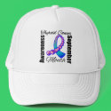 Thyroid Cancer Awareness Month Gemstone Ribbon hats