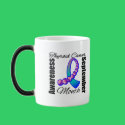 Thyroid Cancer Awareness Month Gemstone Ribbon mugs