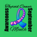Thyroid Cancer Awareness Month Gemstone Ribbon t-shirts