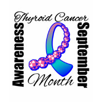 Thyroid Cancer Awareness Month Gemstone Ribbon t-shirts