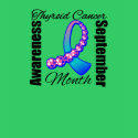 Thyroid Cancer Awareness Month Gemstone Ribbon t-shirts
