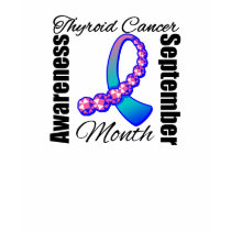 Thyroid Cancer Awareness Month Gemstone Ribbon t-shirts