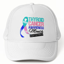 Thyroid Cancer Awareness Month September Ribbon hats