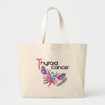 Thyroid Cancer BUTTERFLY 3.1 Tote Bag