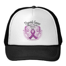 Thyroid Cancer Butterfly 3 Mesh Hats