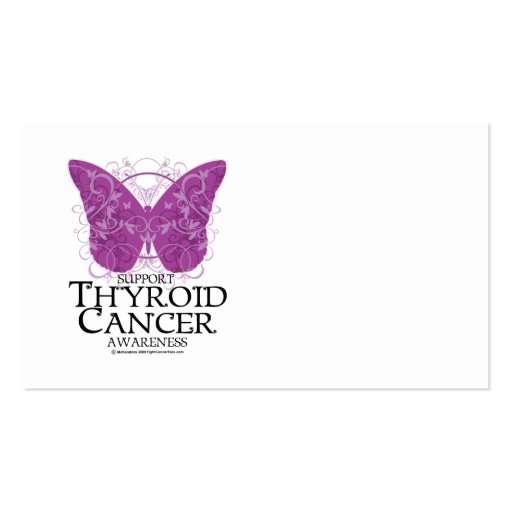 Thyroid Cancer Butterfly Business Card