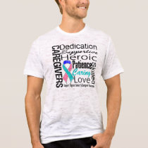 Thyroid Cancer Caregivers Collage t-shirts by giftsforawareness Thyroid Cancer Caregivers Collage t-shirts