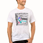 Thyroid Cancer Caregivers Collage Tee Shirts
