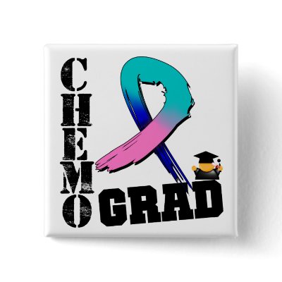 Thyroid Cancer Chemo Grad pin
