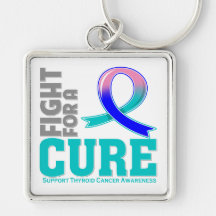 Thyroid Cancer Fight For A Cure Key Chains