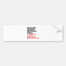 Thyroid Cancer Fighter Quiz Bumper Sticker