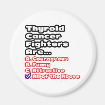 Thyroid Cancer Fighter Quiz Magnets