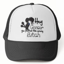 Thyroid Cancer Hey You Picked The Wrong Bitch Mesh Hat