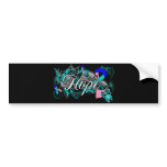 Thyroid Cancer Hope Garden Ribbon bumper stickers