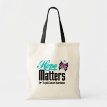 Thyroid Cancer HOPE MATTERS Canvas Bag