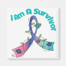 Thyroid Cancer I Am A Survivor Fridge Magnet