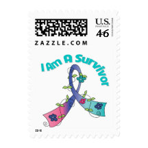 Thyroid Cancer I Am A Survivor Stamps