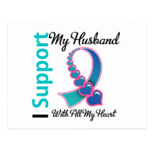 Thyroid Cancer I Support My Husband Post Cards