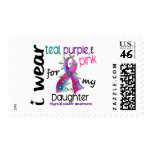 Thyroid Cancer I Wear Ribbon For My Daughter 43 Stamp