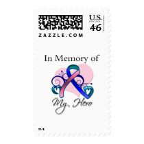 Thyroid Cancer In Memory of My Hero Stamp