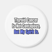Thyroid Cancer Is Not Contagious.. Fridge Magnet