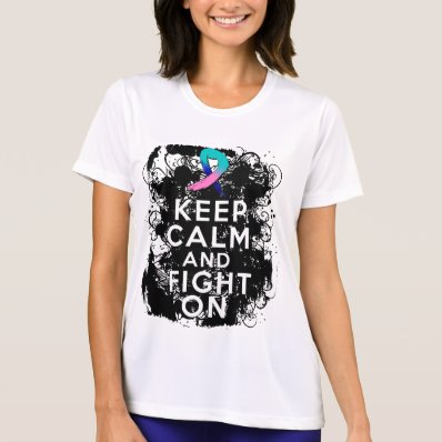 Thyroid Cancer Keep Calm and Fight On.png T-shirt