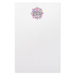 Thyroid Cancer Lotus Personalized Stationery