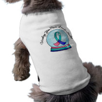 Thyroid Cancer Merry Christmas Snowglobe pet clothing