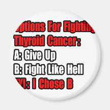 Thyroid Cancer Options Refrigerator Magnet