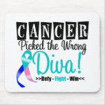 Thyroid Cancer Picked The Wrong Diva v2 mousepads