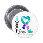 THYROID CANCER Ribbon For Me Pinback Button