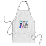 Thyroid Cancer Ribbon Hero My Daughter in Law Apron