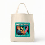 Thyroid Cancer Rosie Riveter - Fight Like a Girl bags