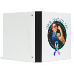 Thyroid Cancer - Rosie The Riveter - We Can Do It 3 Ring Binders