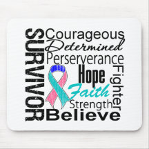 Thyroid Cancer Survivor Collage Mousepad