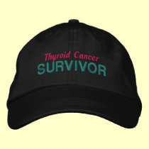 Thyroid Cancer Survivor embroidered hats