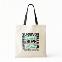 Thyroid Cancer Survivors Motto bags