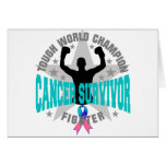 Thyroid Cancer Tough World Champion Survivor Greeting Card