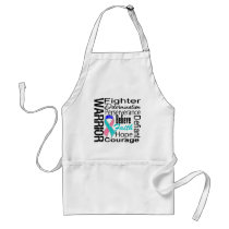 Thyroid Cancer Warrior Collage Aprons