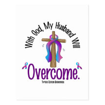 Thyroid Cancer With God My Husband Will Overcome Post Cards