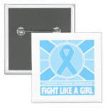 Thyroid Disease Fight Like A Girl Flag buttons