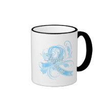 Thyroid Disease Fight Like a Girl Flourish Coffee Mug