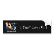 Thyroid Disease FightLikeAGirl Rosie The Riveter Bumper Stickers