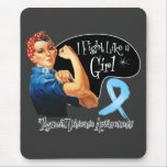 Thyroid Disease FightLikeAGirl Rosie The Riveter Mousepads