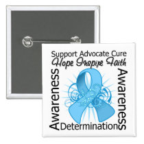 Thyroid Disease Inspirations Spiral Ribbon Pinback Buttons